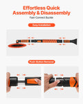 Snow Shovel Brush Ice Scraper 107cm Extendable Car Winter Tool
