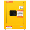 12 Gallon Flammable Liquids Safety Cabinet Yellow Manual Close