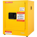 12 Gallon Flammable Liquids Safety Cabinet Yellow Manual Close