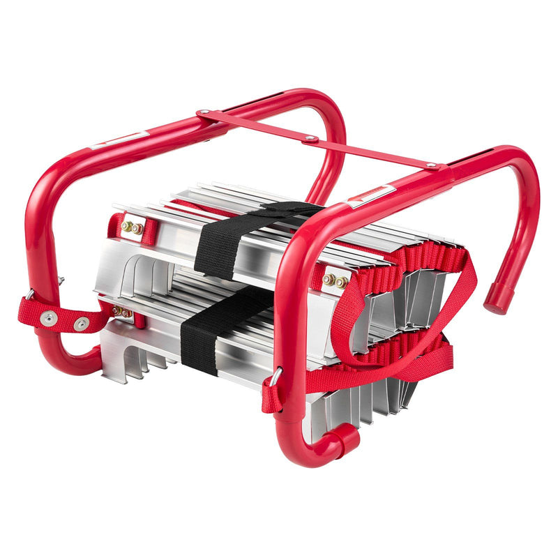 Fire Escape Ladder 3-Story 7.62m Retractable Aluminum 453KG