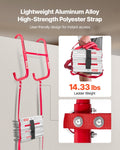 Fire Escape Ladder 3-Story 7.62m Retractable Aluminum 453KG
