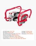 Fire Escape Ladder 3-Story 7.62m Retractable Aluminum 453KG