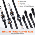 4 Pack Ratchet Tie Down Straps 5208 Lbs 1.6m