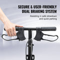 Knee Scooter Folding Carbon Steel Height Adjustable Dual Brakes