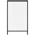 A Frame Sidewalk Sign, 61x91cm Heavy Duty Slide-in Signboard Holder, Double-Sided Folding Sandwich Board Signs, Steel Pavement Sign Poster for Outdoor Business Street Advertising (Frame only)