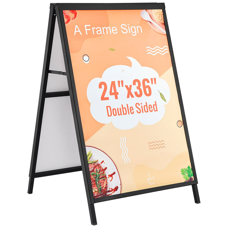 A Frame Sidewalk Sign 61x91cm Double-Sided Heavy Duty Steel