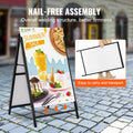 A Frame Sidewalk Sign 61x91cm Double-Sided Heavy Duty Steel