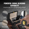 Faraday Box Signal Blocking 5-8 Car Keys Holder with 2 Bags Black