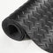 Diamond Plate Rubber Flooring 3mm 4ft x 6ft Roll Black Garage Mat