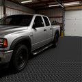 Garage Floor Mat 1.22x7.62m 3mm Rubber Diamond Plate Black