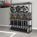 5-Tier Heavy Duty Garage Shelving Unit 2000lbs 60x24x78 Black