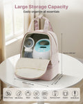 Breast Pump Backpack Breastfeeding Bag Ice Pack S1 S2 Light Pink