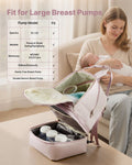 Breast Pump Backpack Breastfeeding Bag Ice Pack S1 S2 Light Pink