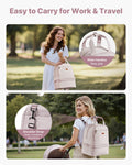 Breast Pump Backpack Breastfeeding Bag Ice Pack S1 S2 Light Pink