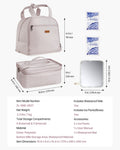 Breast Pump Backpack Breastfeeding Bag Ice Pack S1 S2 Light Pink