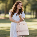 Breast Pump Backpack Breastfeeding Bag Ice Pack S1 S2 Light Pink