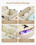 Breast Pump Bag Waterproof Mat Beige Fits S1 S2 Storage