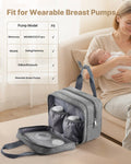 Wearable Breast Pump Bag M5 M6 Grey Portable Breastfeeding