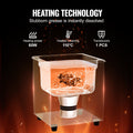 Ultrasonic Cleaner 2L 60W Heater Timer Digital Watch Glasses Coin