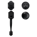 Front Door Handle Deadbolt Set Matte Black Single Cylinder 80 Char