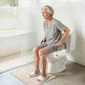 Raised Toilet Seat with Arms 136kg Load Capacity 127mm Lift