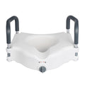Raised Toilet Seat with Arms 136kg Load Capacity 127mm Lift