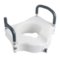 Raised Toilet Seat with Arms 136kg Load Capacity 127mm Lift
