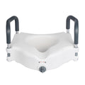 Raised Toilet Seat with Arms 136kg Load Capacity 127mm Lift