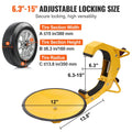 Wheel Lock Clamp 2-Pack Trailer Anti Theft Tire Boot Heavy Duty