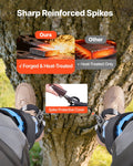 Tree Climbing Spikes 159kg Steel Arborist Spurs Height Adjustable