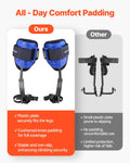 VEVOR Tree Climbing Spikes Set Adjustable Steel Spurs Harness 159kg