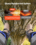 VEVOR Tree Climbing Spikes Set Adjustable Steel Spurs Harness 159kg