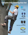 VEVOR Tree Climbing Spikes Set Steel Spurs Harness 159kg Arborist Gear