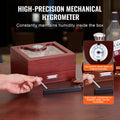 Cigar Humidor Box Spanish Cedar 20-35 Cigars Glass Top Hygrometer