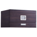 50 Cigar Humidor Cedar Glasstop Box Humidifier Hygrometer Drawer