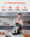 Stand Mixer 5.68L Electric 1100W 6 Speed Dough Food Beater