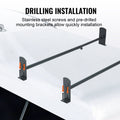 2 Bar Van Roof Ladder Rack 500LBS Alloy Steel 35.8