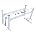 Van Roof Ladder Rack, 2 Bars Aluminum Alloy Roof Ladder Racks, 181 kg Capacity Rain-Gutter Van Roof Rack, Adjustable Length 1300-2060 mm, Van Ladder Rack for Van, Cargo, Trailer
