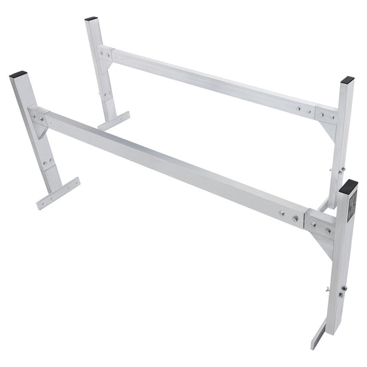 Van Roof Ladder Rack 2 Bar Aluminium 181kg 1300-2060mm Adjustable