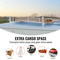 Van Roof Ladder Rack 2 Bar Aluminium 181kg 1300-2060mm Adjustable