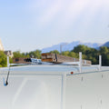 Van Roof Ladder Rack 2 Bar Aluminium 181kg 1300-2060mm Adjustable