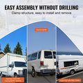 2-Bar Van Roof Ladder Rack Alloy 47-79cm Adjustable Full Size