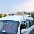 2-Bar Van Roof Ladder Rack Alloy 47-79cm Adjustable Full Size