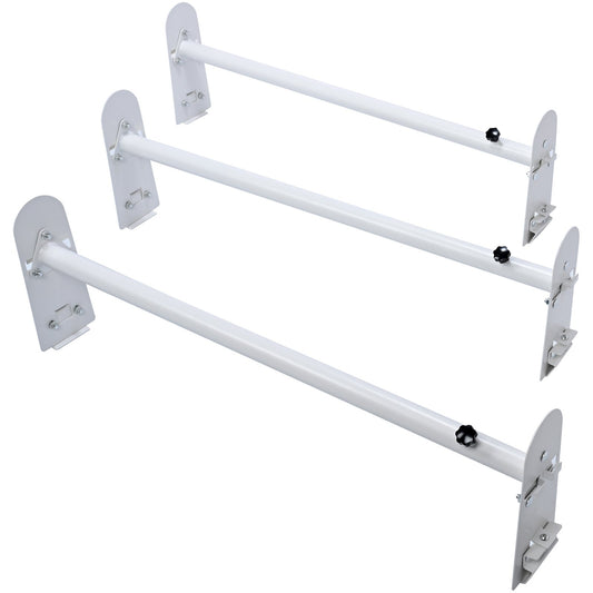 Van Roof Ladder Rack 3 Bar 750LBS Alloy Steel Adjustable 40-74.8