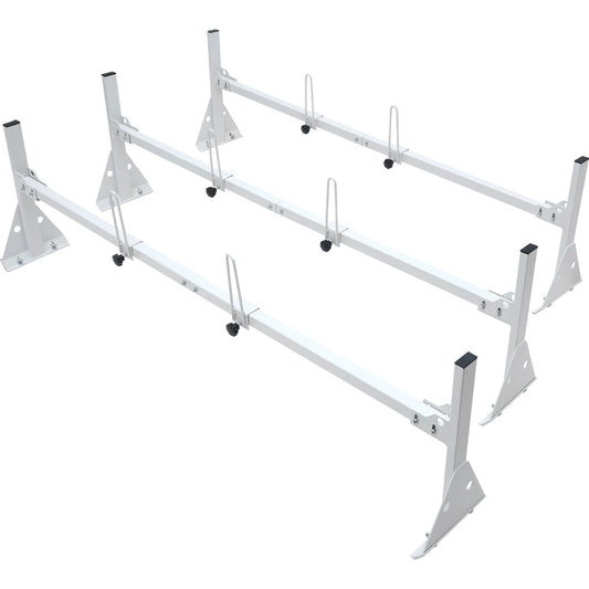 3-Bar Van Roof Ladder Rack Adjustable 56-61" Full-Size