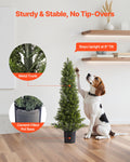 Artificial Topiary Cedar Trees 2 Set 914mm Faux Pine Shrubs Fake Silk