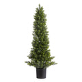 Artificial Topiary Cedar Trees 2 Set 914mm Faux Pine Shrubs Fake Silk