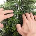 Artificial Topiary Cedar Trees 2 Set 914mm Faux Pine Shrubs Fake Silk