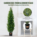 Artificial Cedar Topiary Tree 5ft UV Resistant Indoor Outdoor 2 Pack