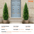Artificial Cedar Topiary Tree 5ft UV Resistant Indoor Outdoor 2 Pack